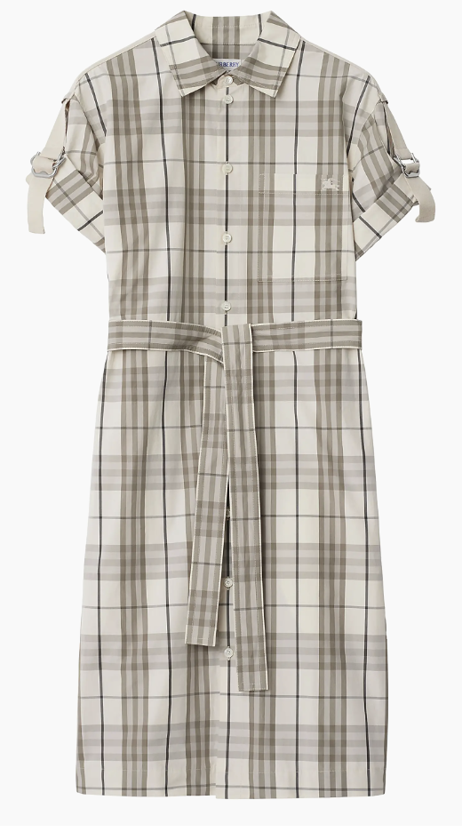 Burberry Plaid Shirdress 